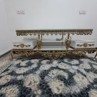 تلوزیون ۴۰ اینچ و دوتا میز تلوزیون طرح برنز|تلویزیون و پروژکتور|دورود, |دیوار