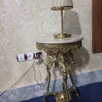 میز تلفن برنجی