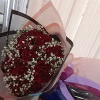 دسته گل رز روبان جیگری|گل مصنوعی|سبزوار, توحیدشهر|دیوار