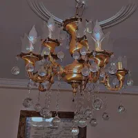 لوستر|لوستر و چراغ آویز|قلعه گنج, |دیوار