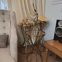 سه عدد میز طلایی