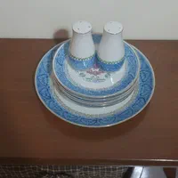 چینی قدیمی گل سرخی کریستال|ظروف سرو و پذیرایی|تهران, تهرانپارس شرقی|دیوار