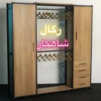 کد۱۷۲/ستونی پروفیل زغالی ضخیم کشو/دوردیف رگال