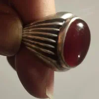 عقیق سرخ و سیاه یمنی کهنه