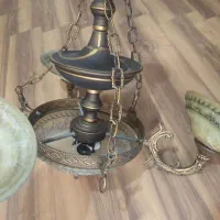 لوستر برنزی سه شاخه بزرگ