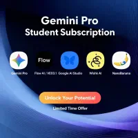 اشتراک یکساله تضمینی Gemini Pro . جمنای اورجینال