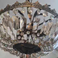 لوستر برنز قدیمی|لوستر و چراغ آویز|تهران, شهرک مخابرات|دیوار