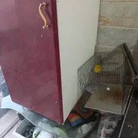 کابینت زیر سماوری و تعدادی وسیله در تصویر فروشی|مصالح و تجهیزات ساختمان|اقبالیه, |دیوار