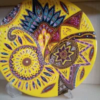 انواع بشقاب دیوارکوب سفالی یلدایی قابل شستشو|صنایع دستی و سایر لوازم تزئینی|خوی, |دیوار