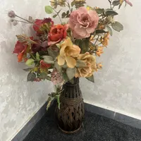 2 عدد گلدان بزرگ قهوه ای
