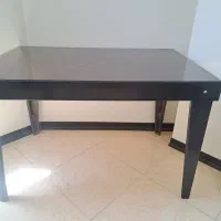 میزناهارخوری ومیزتلوزیون (شیشه ای)|میز تلویزیون|اصفهان, بهارستان (مخابرات)|دیوار