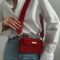 کیف های مجلسی. بافت مروارید|کیف، کفش، کمربند|لردگان, |دیوار