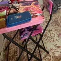 میز تحریر باکس دار دخترانه طرح باربی