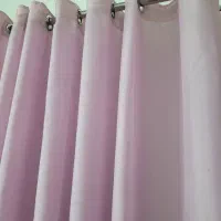 پرده حریر یاسی رنگ