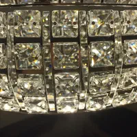 لوستر سقفی LED کریستال مدرن 60 سانت|لوستر و چراغ آویز|تهران, فلاح|دیوار