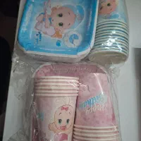 پیش دستی و لیوان