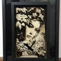 تابلو فرش دست بافت نخ مرینوس