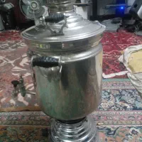 سماور قدیمی تمام برنجی گازی ۲۰لیتری|سماور، چای‌ساز، قهوه‌ساز|اهر, |دیوار