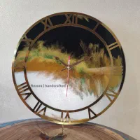 ساعت رزینی دست ساز|ساعت دیواری و تزئینی|یزد, |دیوار