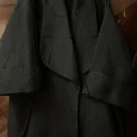 مانتو مشکی ژاکارد