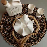 ظرف روغن ریز و زیر قوری وارمر دار ( جا تخم مرغی)