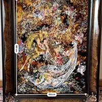 تابلو فرش دستبافت نیاز و نوازش استاد فرشچیان|تابلو فرش|تهران, سازمان برنامه جنوبی|دیوار