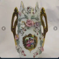 گلدان گل برجسته لیلی و مجنون طرح ماهی