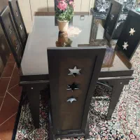 فروش مبل۱۰نفره،میز غذاخوری۶نفره چوب،میزtv،بوفه