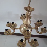 فروش لوستر برنزی.در حد نو .طلایی
