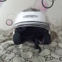 کلاه کاسکت دخترانه سفید مدل TECHNIC سایزL