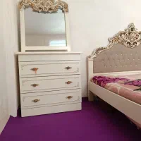 سرویس خواب کامل دو نفره چوبی|تخت و سرویس خواب|مراغه, |دیوار