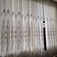 پرده حریر کارشده|پرده، رانر، رومیزی|تهران, تهرانپارس شرقی|دیوار