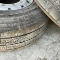 لاستیک برجستون کامیون محور جلو همراه با رینگ آلکوا|قطعات یدکی و لوازم جانبی|قدس, شهر‌قدس|دیوار