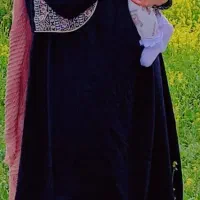 لباس بلند با جلیقه سنتی