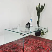 میز ناهارخوری شیشه‌ای خم - فروش مستقیم از تولیدی