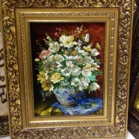 تابلو فرش گل کادویی سایز بزرگ