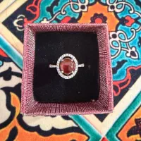 انگشتر نقره ۹۲۵ با سنگ عقیق