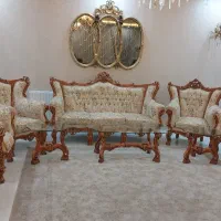 مبلمان استیل  و میز نهار خوری و بوفه