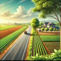 فروش ویژه ۱۱۵۰۰ مترزمین کشاورزی بر جاده اصلی