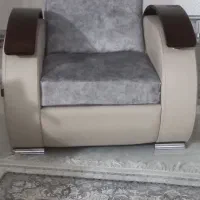 مبل ۷ نفره چرم و پارچه|مبلمان خانگی و میز عسلی|اهواز, کوروش|دیوار