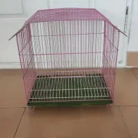 قفس پرنده نو رنگ صورتی
