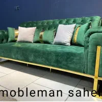 مبل چستر صدفی/مکانیز شرکتی مدل جاسمین 7نفره اقساط|مبلمان خانگی و میز عسلی|آبیک, |دیوار