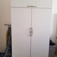 کمد لباس MDF سفید، تمیز و جادار دو در|جاکفشی، کمد، دراور|تهران, حکیمیه|دیوار