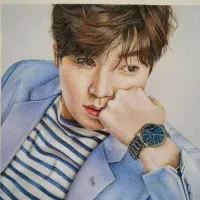 تابلو پرتره دستساز لی مین هو