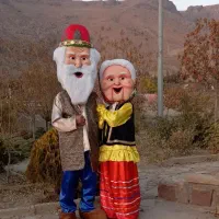 عروسک تنپوش عروسکی ننه سرما،اقاجون،حباب بازی