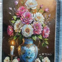 تابلو گل پروانه کد 18 دستبافت پشت فرش