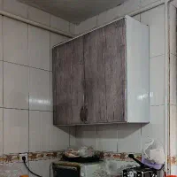 کابینت فلزی جادار و تقریبا نو با هود|آب‌چکان و نظم‌دهنده ظروف|خرم‌آباد, |دیوار