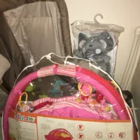 تخت پارک و تشک بازی و کوله پشتی ضربه گیر سر نوزاد