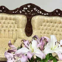 مبل استیل ۹ نفره بهمراه ویترین و میز وسط|مبلمان خانگی و میز عسلی|اصفهان, ملک|دیوار