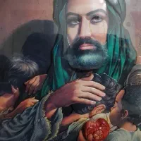 تابلواستادمیرزابیگی نقاشی معرق ۳بعدی